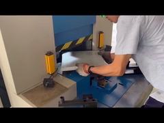 पोलैंड के ग्राहकों के लिए स्टेनलेस स्टील बॉक्स कवर कॉर्नर बनाने की मशीन